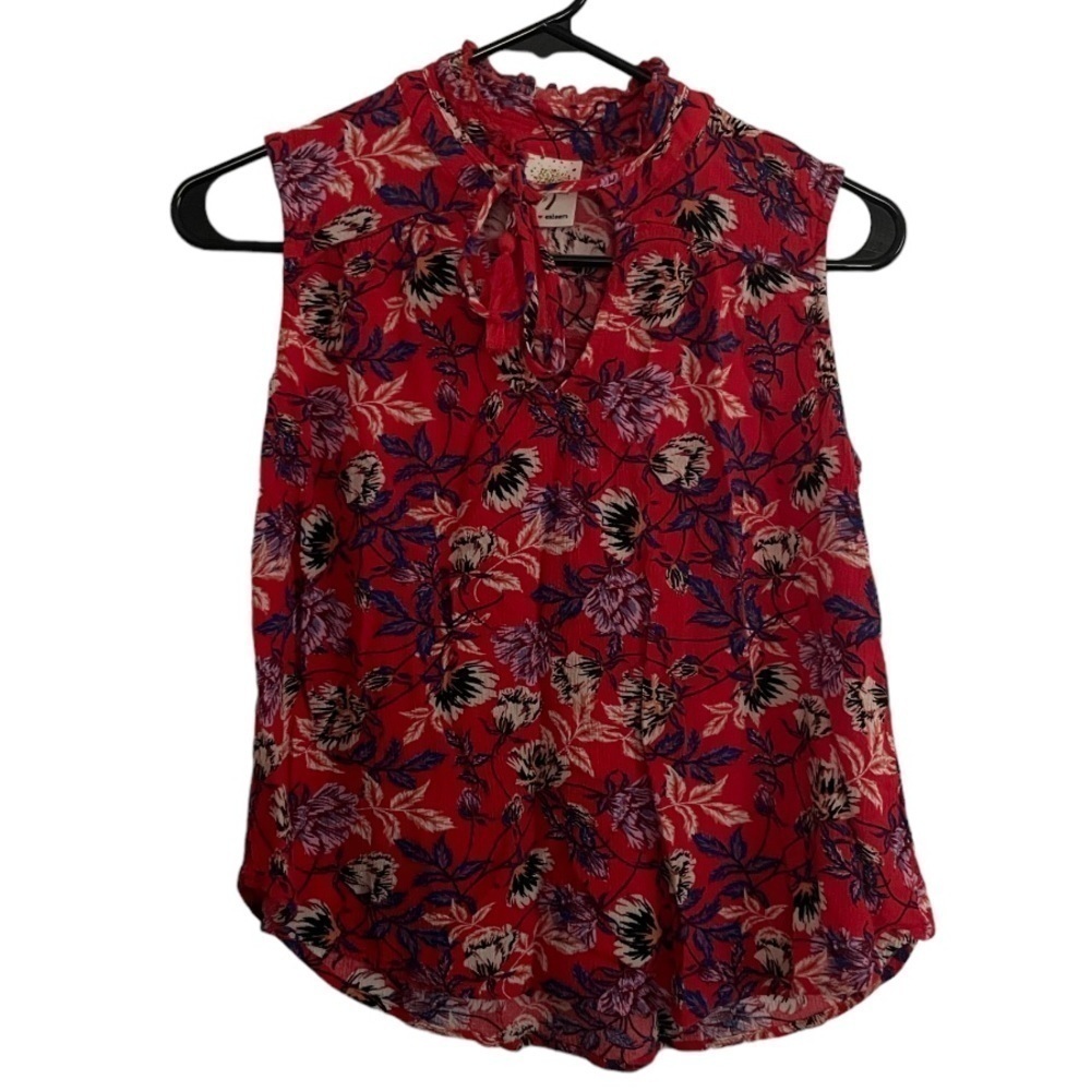 Self Esteem Red Sleeveless Tank Top